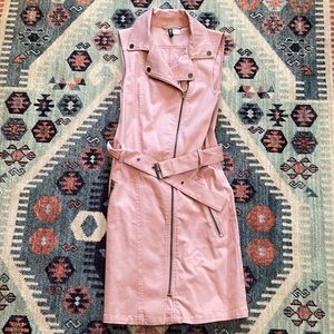 Pink Moto dress NWOT